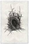 Nest Study #12 20 x 30" Nepalese handmade paper by Barloga